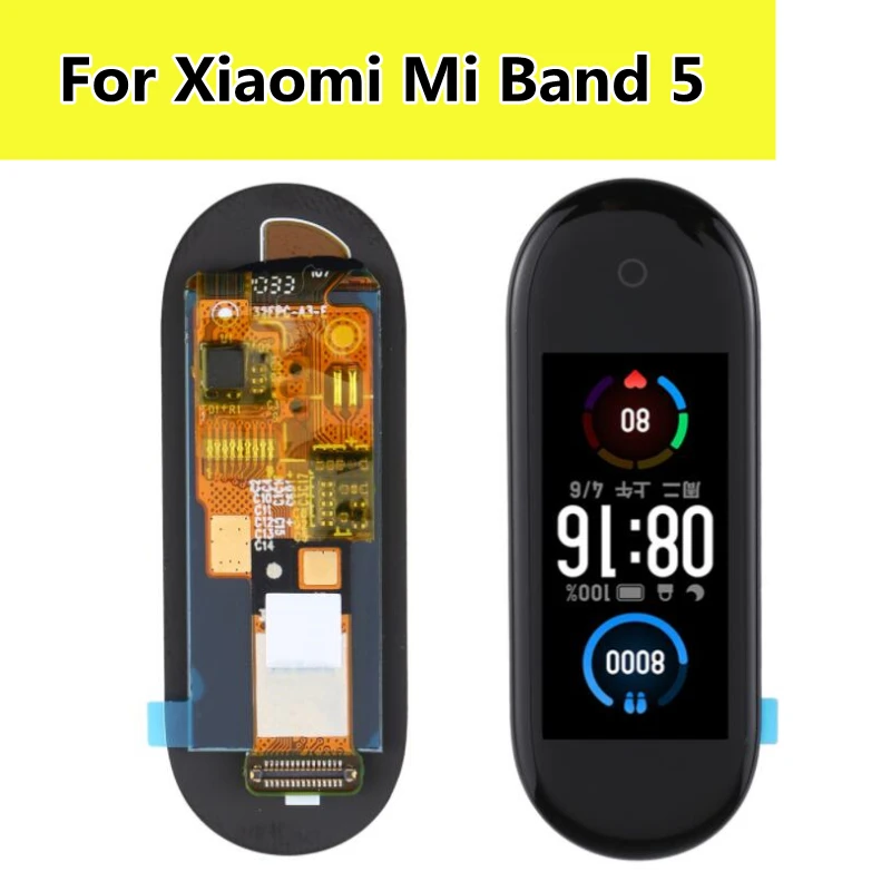 

AMOLED для Xiaomi Mi Band 5 ЖК-дисплей сенсорный экран дигитайзер в сборе для Xiaomi Band 5 Band5