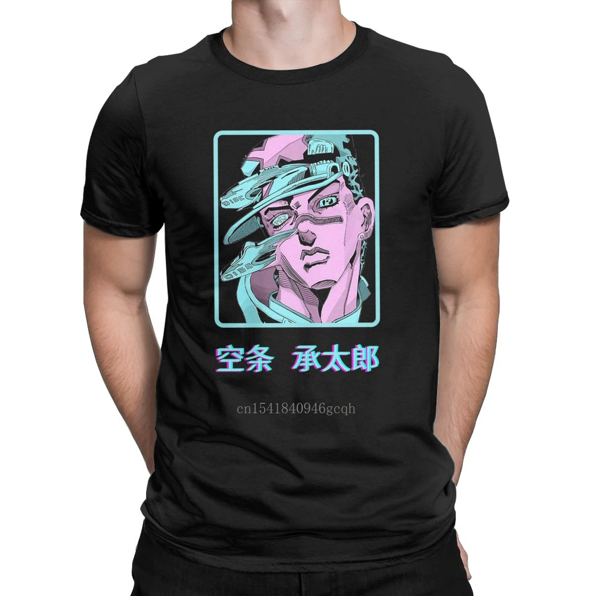 

Jojos Bizarre Adventure T Shirt Men's Pure Cotton Vintage T-Shirts Round Neck Anime Vampire Japanese Tee Shirt Clothes Unique