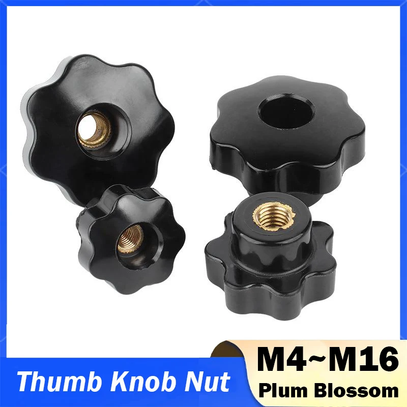 

Латунные рукоятки-гайки M4-M16 черные