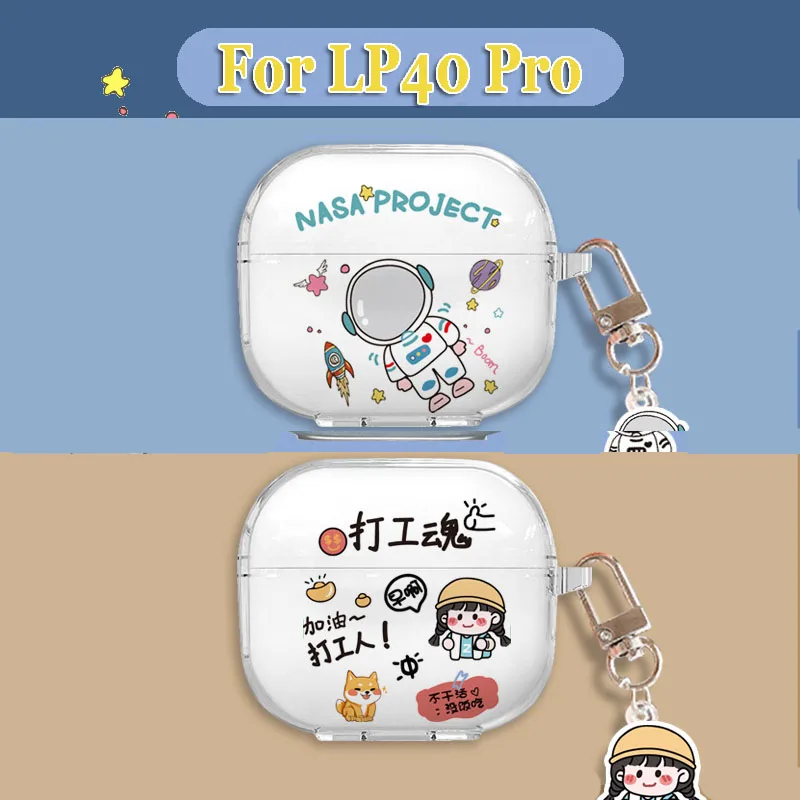 

Cartoon Case for Lenovo LP40 Pro Cover Bluetooth Earphone Protective Lenovo Earphone LP40 Pro Case Soft Anti-fall Soft Bag Cute