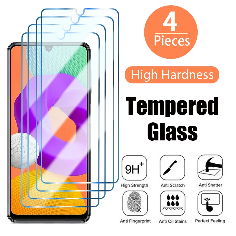 4PCS Tempered Glass For Samsung A52 A53 A32 A22 A13 A52S 5G Screen Protector on Samsung A12 A51 A21S A72 A73 A71 A70 A50 glass