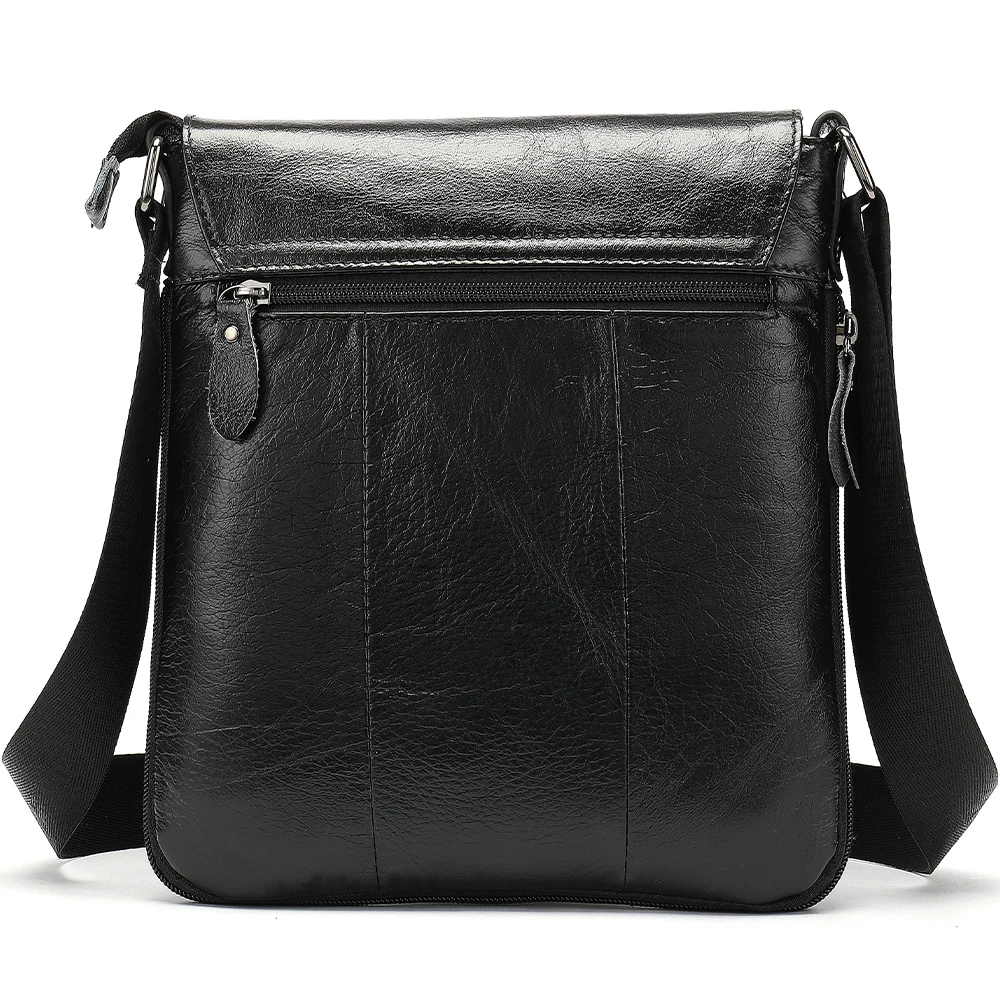 New Men's Shoulder Bag Genuine Leather Men's Casual Bag Men Messenger Bags High Quality Waterproof Shoulder Strap Handbag   8240