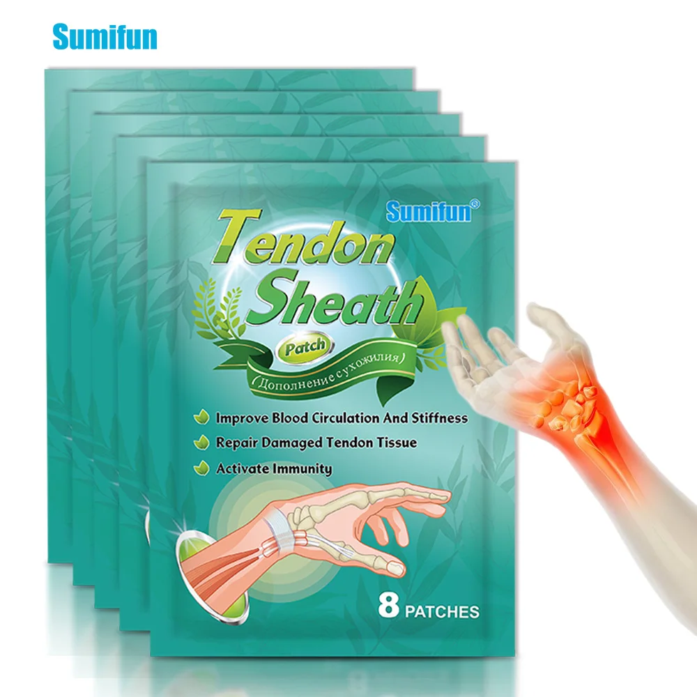 1/3/5 пакетов Sumifun сухожильный пластырь для облегчения боли в запястьях локтя