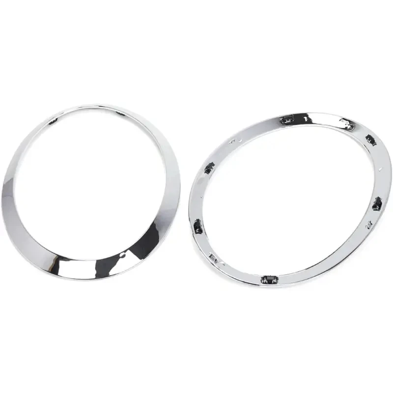 2 шт. для MINI Cooper F55 F56 F57 2013-2018 хромированная левая и правая передняя фара, рамка для фар, кольцо для бровей, замена накладки