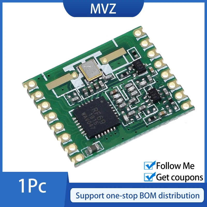 RFM69HW 868 МГц/433 МГц/915 МГц + 20 дБм HopeRF беспроводной трансивер 868S2 модуль для