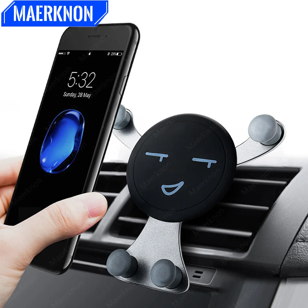 

Автомобильный держатель для телефона с креплением на вентиляционное отверстие подставка для смартфона гравитационное крепление для iPhone Huawei SamsungXiaomi Универсальная автомобильная подставка для GPS