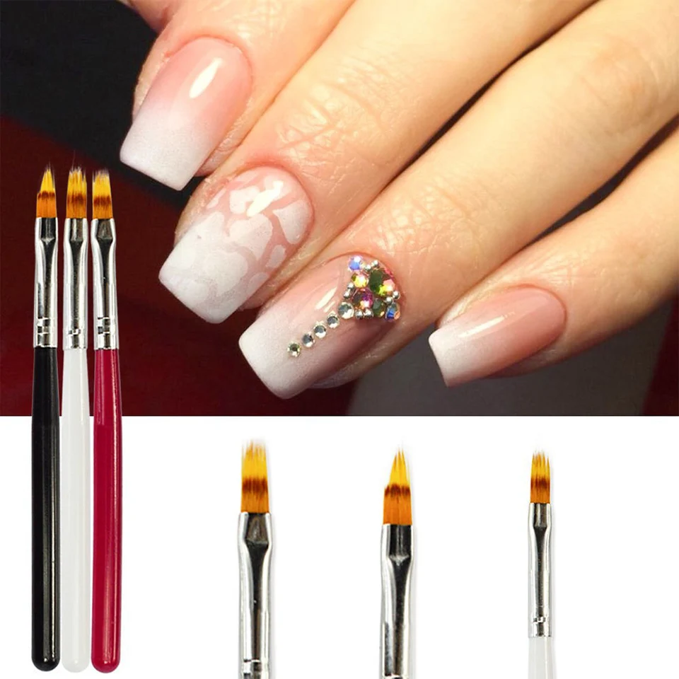

1pcs Nail Art Brush Pen UV Gel Gradient Bloom Nail Art Painting Wooden Handle Nylon Hair Manicure Tools DIY Manicure Tools
