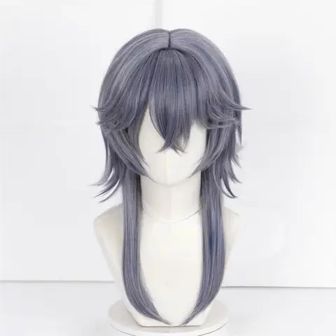 Косплей-костюм сарказ Банчи с логотипами игровых рыцарей, парик, головной убор, Униформа, черные рожки, нарукавники, серьги, перчатки, серые волосы, реквизит