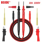 Зонд мультиметра BSIDE, зажим типа крокодил, тестовый провод, высококачественный изолированный кабель типа крокодил для самостоятельной сборки, универсальный Тестовый Кабель
