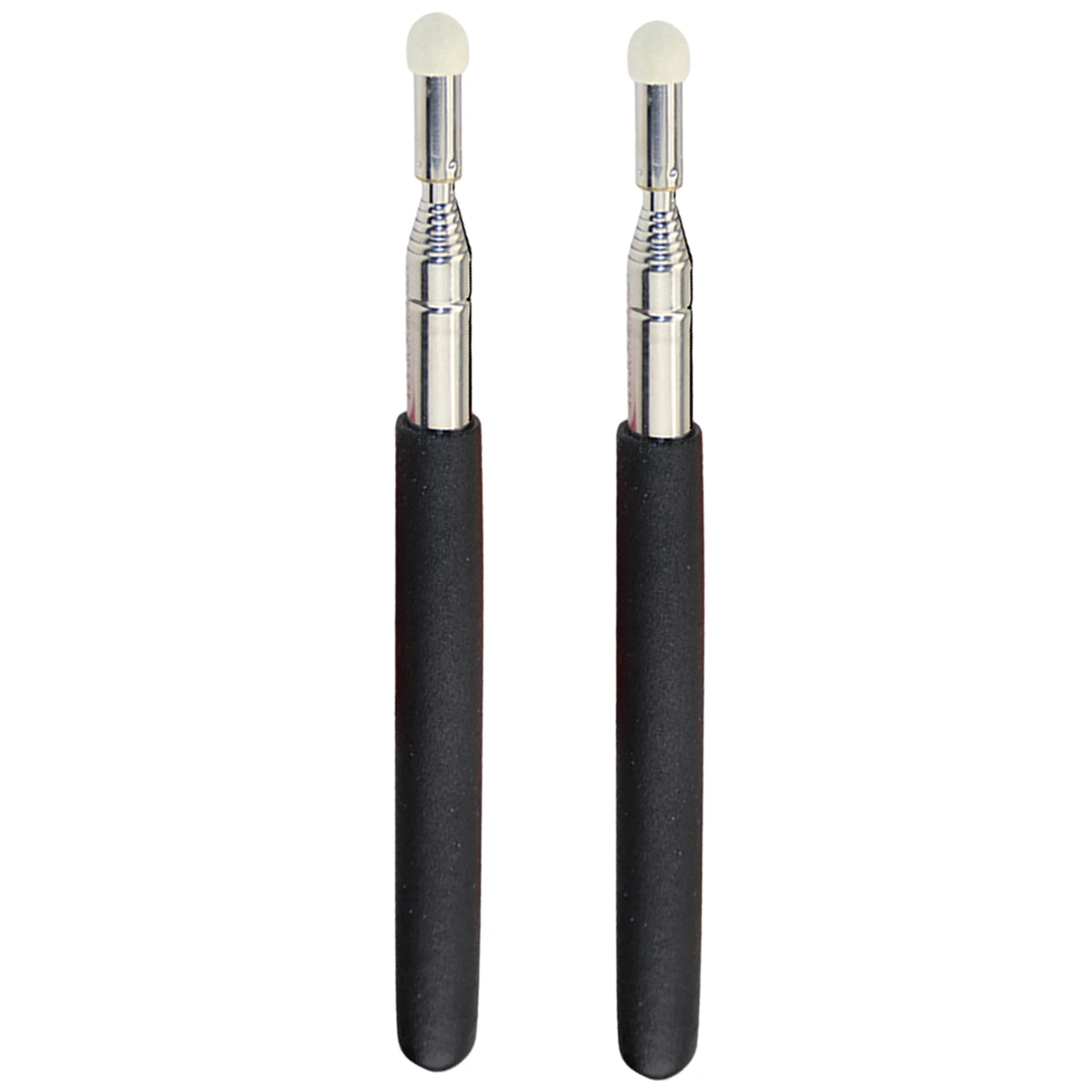 

2pcs Whiteboard Extendable Stick Kindergarten Black Orange Elementary School Kids Telescopic Teacher Pointer Stainless Steel