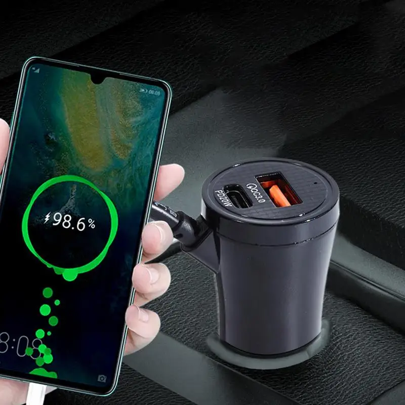 USB-зарядное устройство для видеорегистратора Автомобильное зарядное Кабель 12-24 В