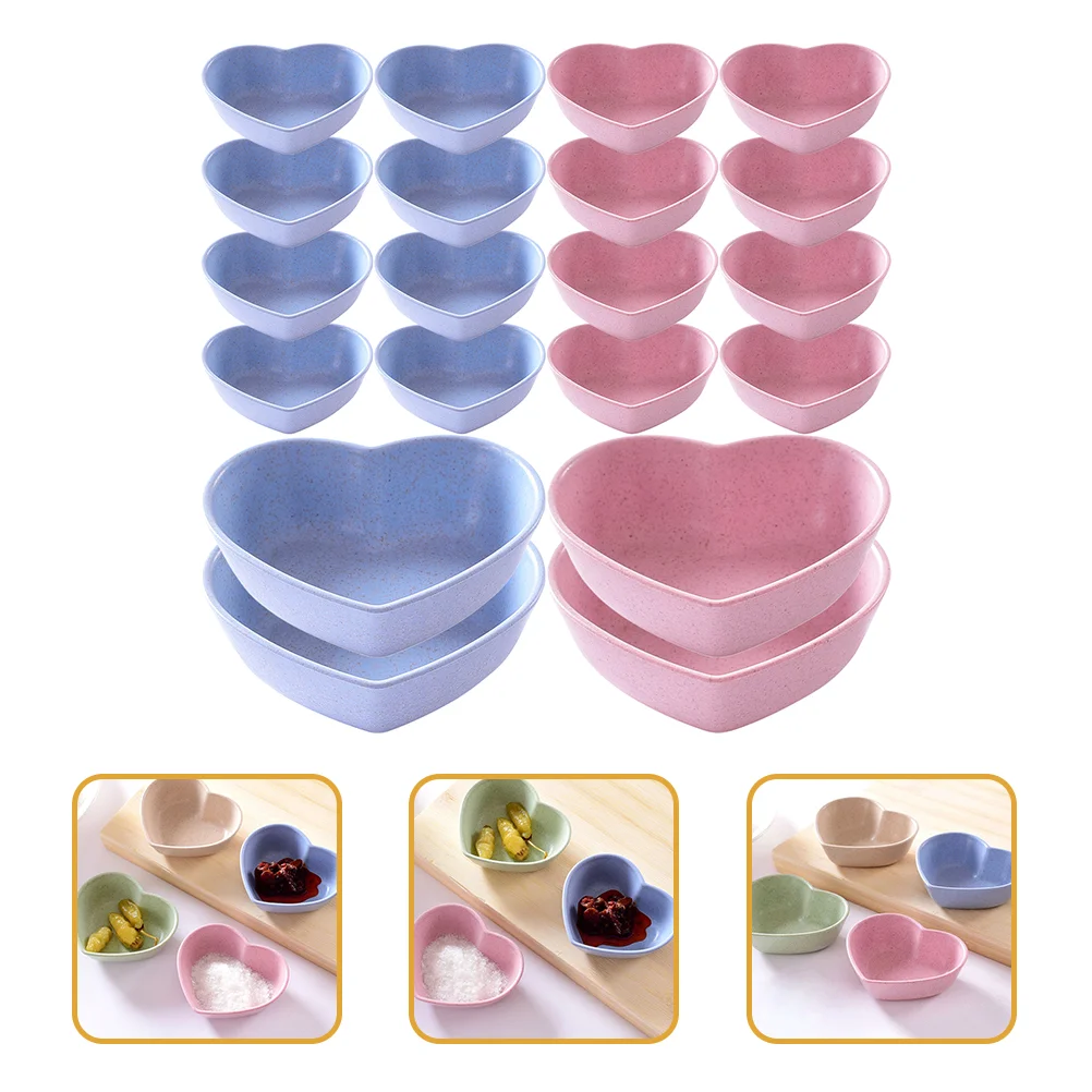 

Dishes Plate Sauce Bowls Dish Seasoning Dipping Condiment Heart Bowl Appetizer Soy Tasting Plates Container Prep Shaped Cups