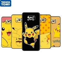 anime pikachu cute babys for xiaomi poco m4 x3 f3 gt nfc m3 c3 m2 f2 f1 x2 pro mi mix3 black phone case fundas coque capa cover