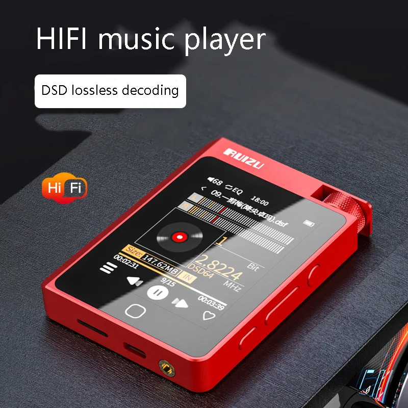 

HIFI Portable Music Player MP3 DSD256 HD Lossless Decoding Fever Walkman Bluetooth 5.0 High Power Support 128G Expansion Memory