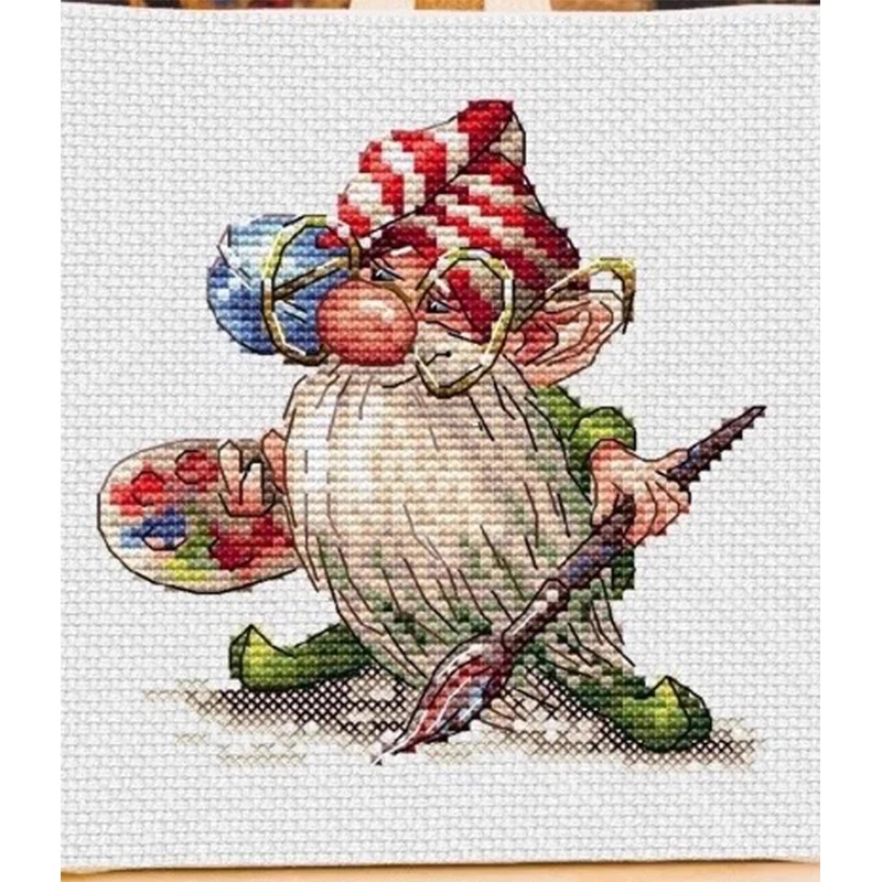 Набор для вышивки крестиком XIUSPRING 100% хлопок размер 19x19 см