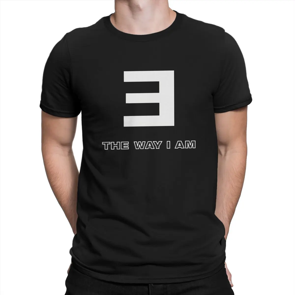 Футболка Merch The Way I Am Men Eminem E с круглым вырезом и коротким рукавом забавная
