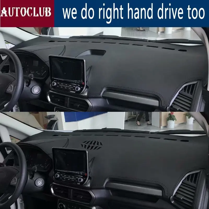 

For Ford Ecosport 2017 2018 Leather Dashmat Dashboard Cover Car Pad Dash Mat Sunshade Carpet Cover