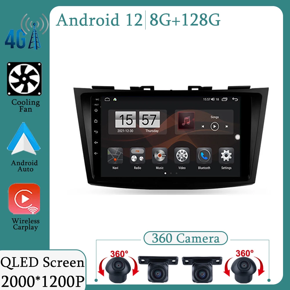 

For Suzuki Swift 4 2011 - 2017 Android 12 Car Radio Multimedia Video Player Navigation GPS Android No 2din 2 din dvd