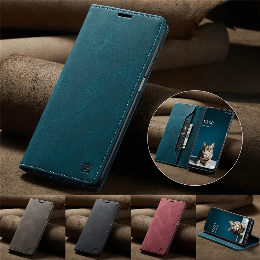 

RFID Blocking Flip Case for Samsung Galaxy A22 s 5G Leather Texture Wallet Magnet Cover for Samsung A22s Case A 22 SM-A226 Funda