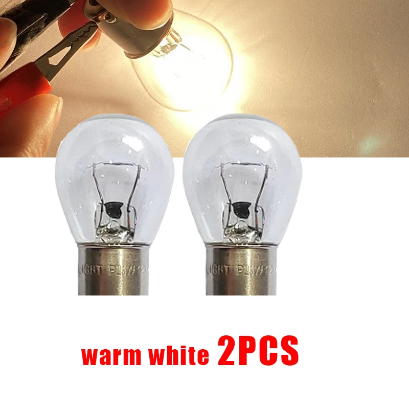 

2 шт. автомобиль 1157 P21/5W BAY15D 1156 P21W BA15S 12 В 21 Вт галогенная лампа теплый белый фонарь заднего хода стоп-сигнал стоп-сигнал указатель поворота DRL