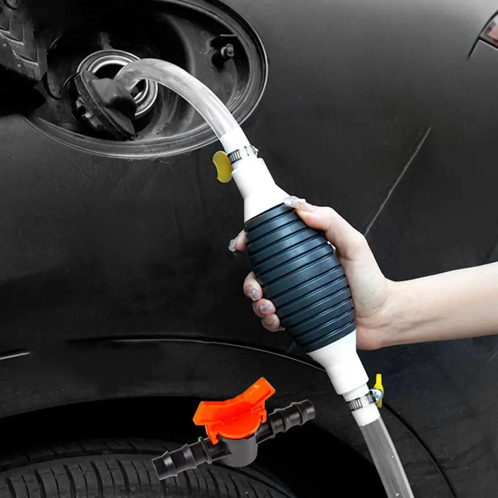

1 Pcs Hand Car Oil Pump Manual Suction Pipe Car Fuel Pump Household Water Absorber Automobile Emergency Siphon Pump Auto Tool