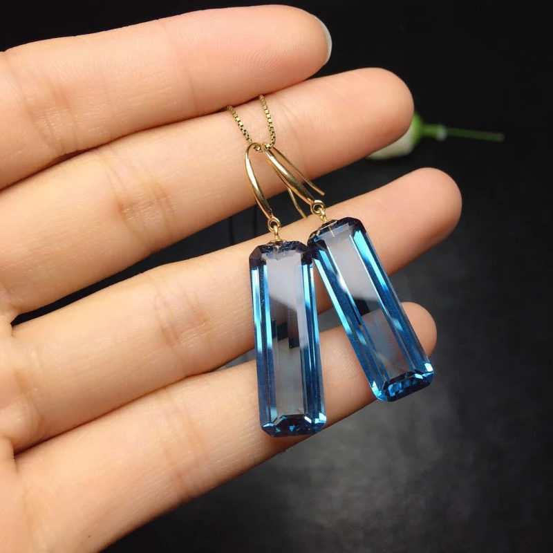 Серьги-подвески из серебра 925 пробы