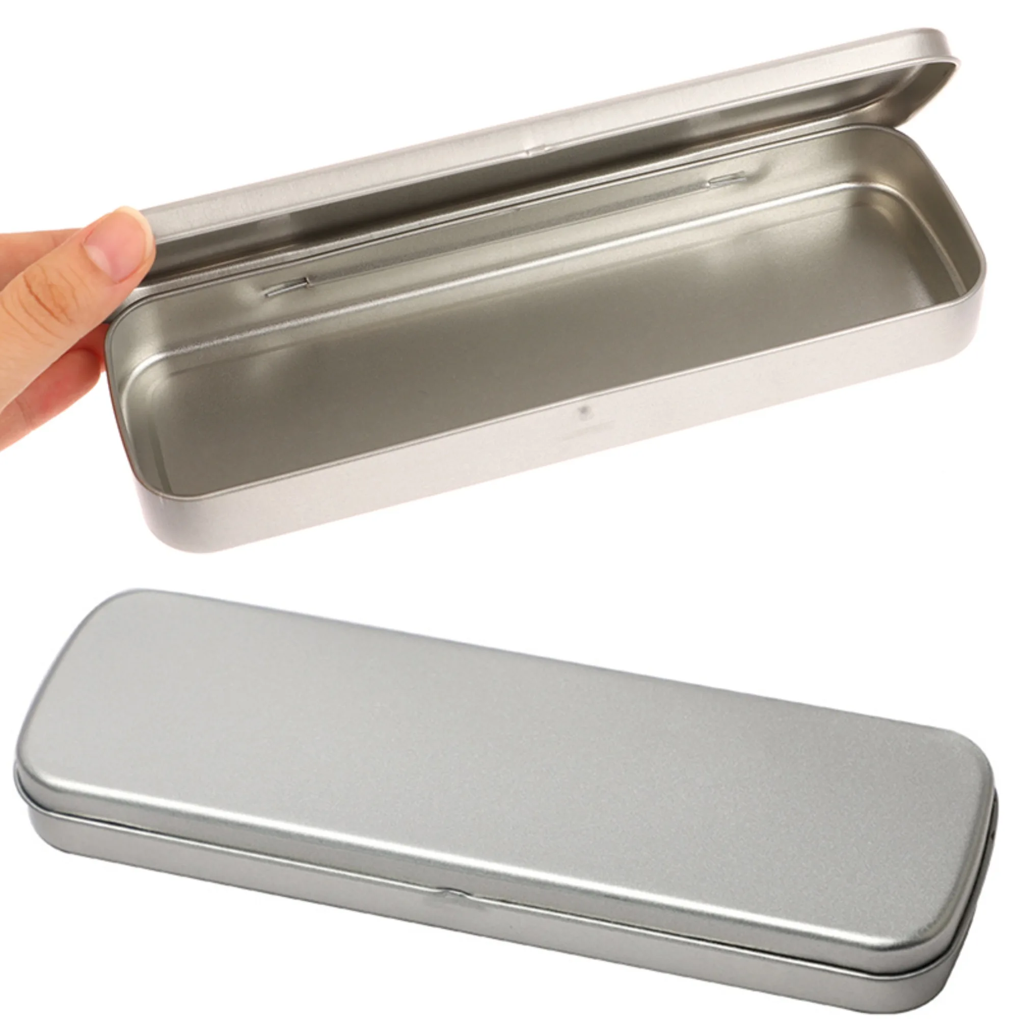 

Металлическая коробка для ручек HELTC серебристого цвета