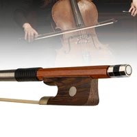 full size 44 brazilwood cello bow ebony frog student acoustic cello bow arco di cello 44 cello strings violin string rosin