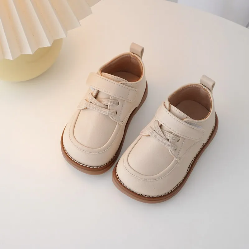 

Children Shoes Girl's Fashion Princess Round Toe Quality Leather Shoes Boy's Soft Sole Casual Shoes Size 16-30