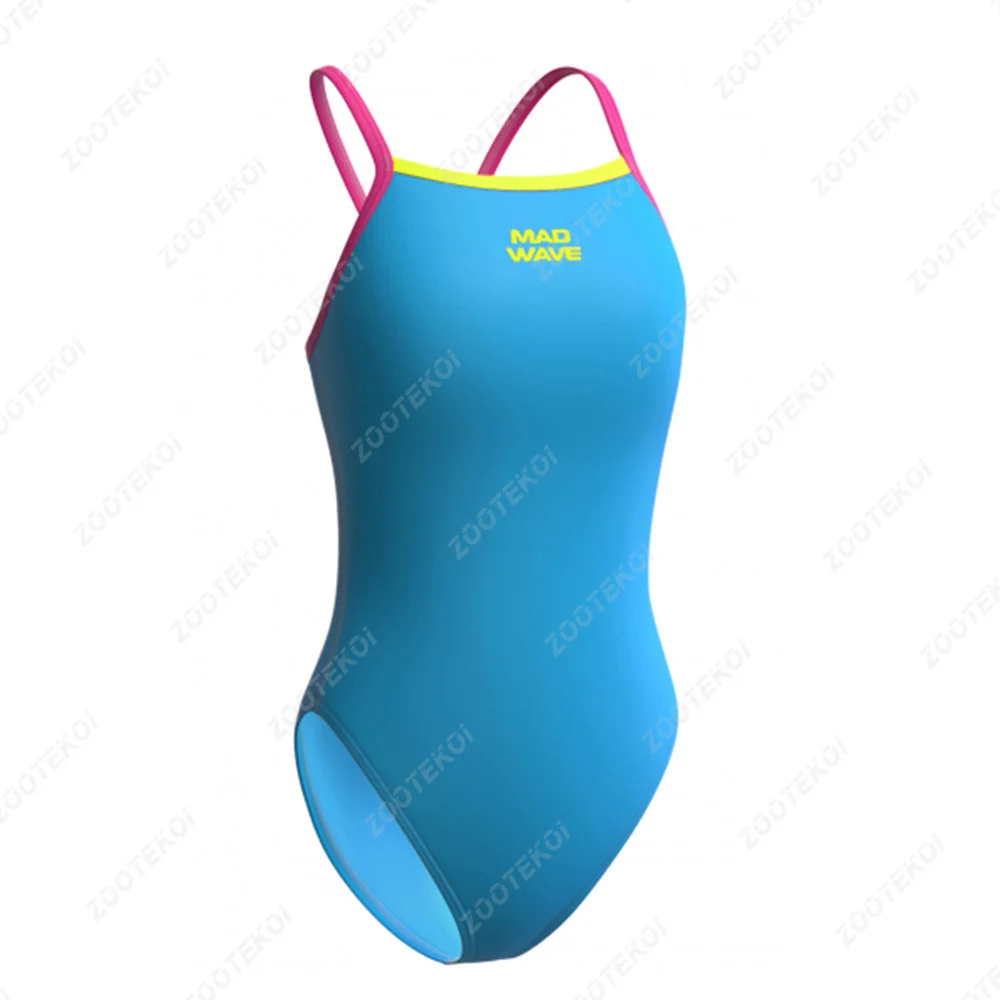Madwave Sexy Sports Swimsuit Sexy Back One-piece Swimsuit Racerback Functional Training Swimsuit Bodysuit Open Water Swimming