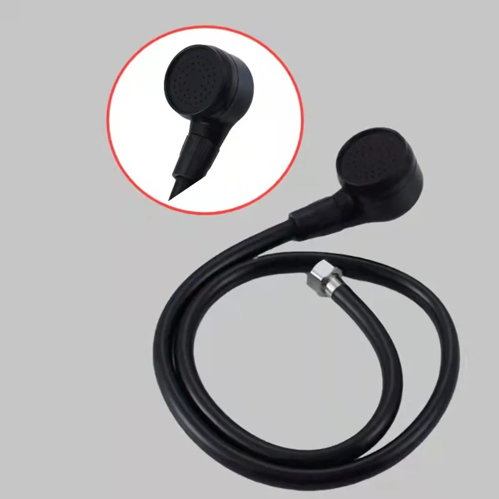 

Shower Head Nozzle Bathroom Black Faucet Accessories Handheld Plastic Pressurized Shampoo Bed Shower Hair Salon