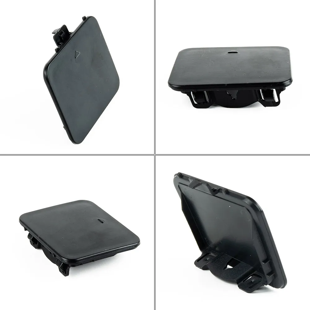 1*Front Bumper Tow Hook Cover Cap Black PBT+PC 51117897210 For BMW E60 M Sport 2003-2010 Black Plastic Car External Accessories