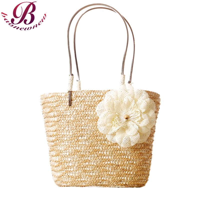 

Straw Handbags For Women 2022 Flower Design Shoulder Bags Ladies Fashion Beach Casual Totes Bag Female New Vacation Satchels