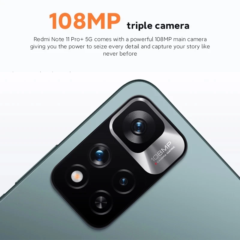 Najtaniej Wersja Globalna Xiaomi Redmi Note 11 Pro + 5G Plus Smartfon 120W HyperCharge Dimensity 920 120Hz AMOLED 108MP