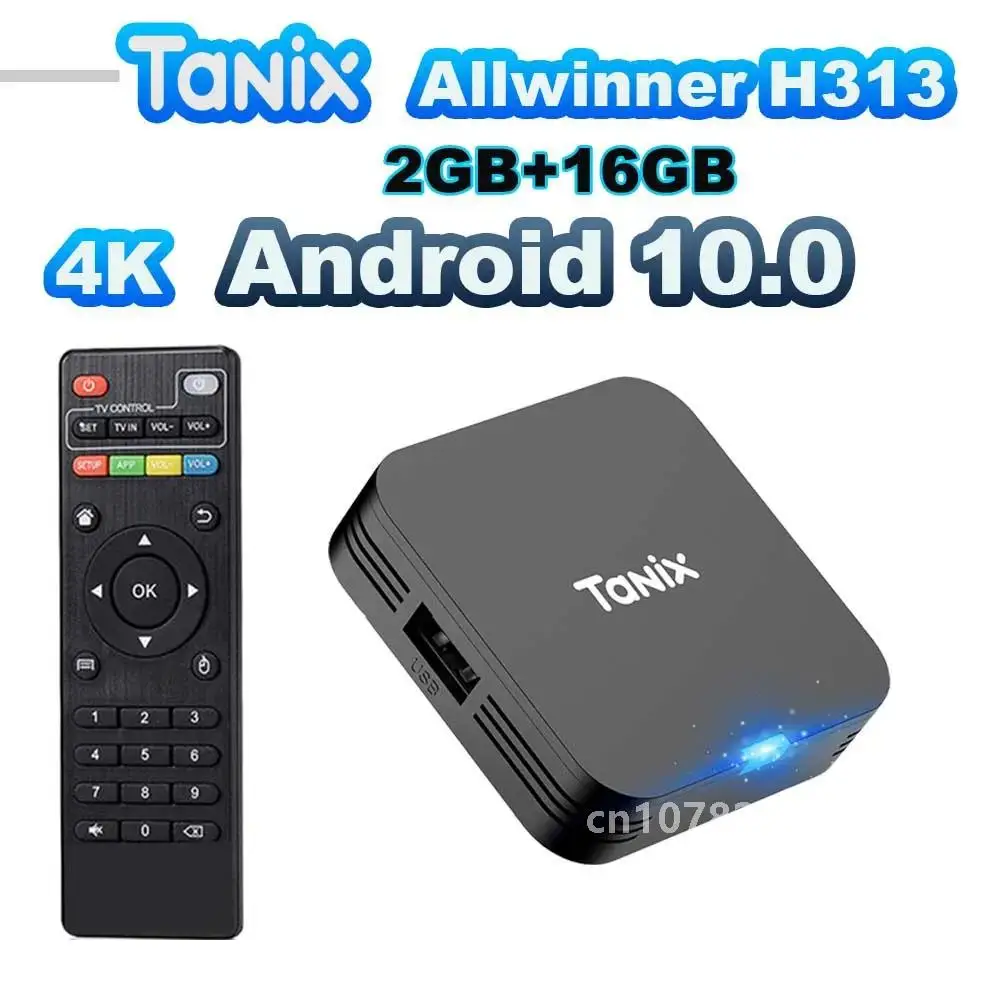 Tanix TX1 Android 10 TV Box 2 4G WIFI 4K 16 ГБ 8 глобальный медиаплеер