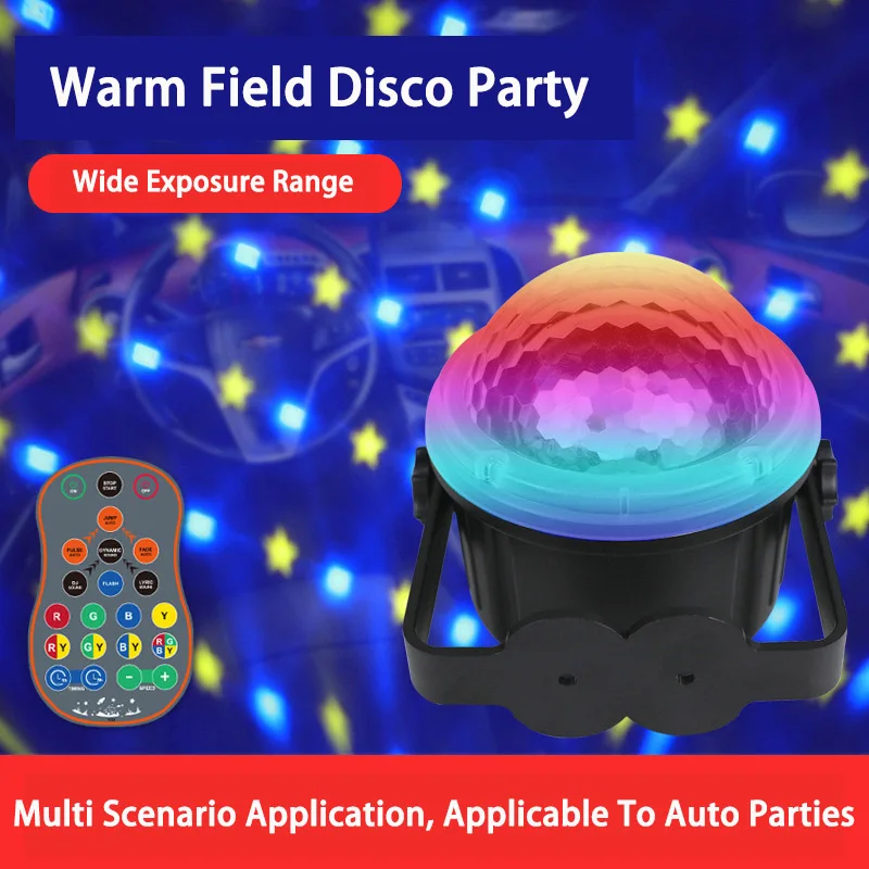 

Disco Stage Light Christmas Five-star Birthday Party New Year Atmosphere Starry Sky Projector Rotate Led Decorative Lamp