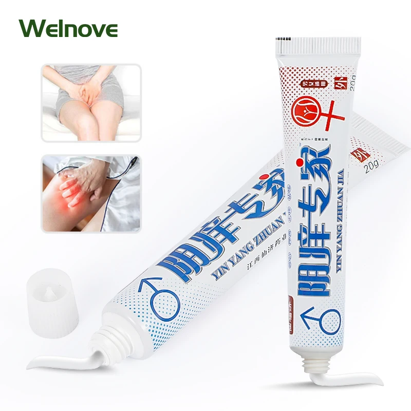 

20G Herbal Antipruritic Antibacterial Cream Private Parts Remove Peculiar Smell Psoriasis Genital Herpes Treatment Unisex Paste