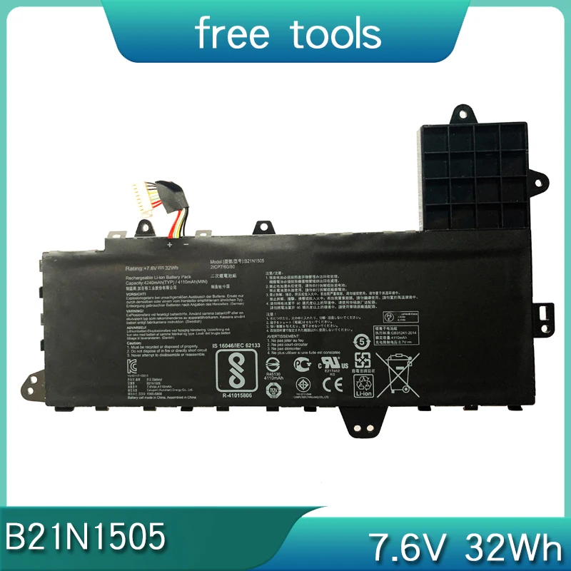 НОВЫЙ B21N1505 7 6 В 32 Втч аккумулятор для ноутбука ASUS E402M E402MA E402S E402B E402N E402NA E402WA E402SA 0B200-