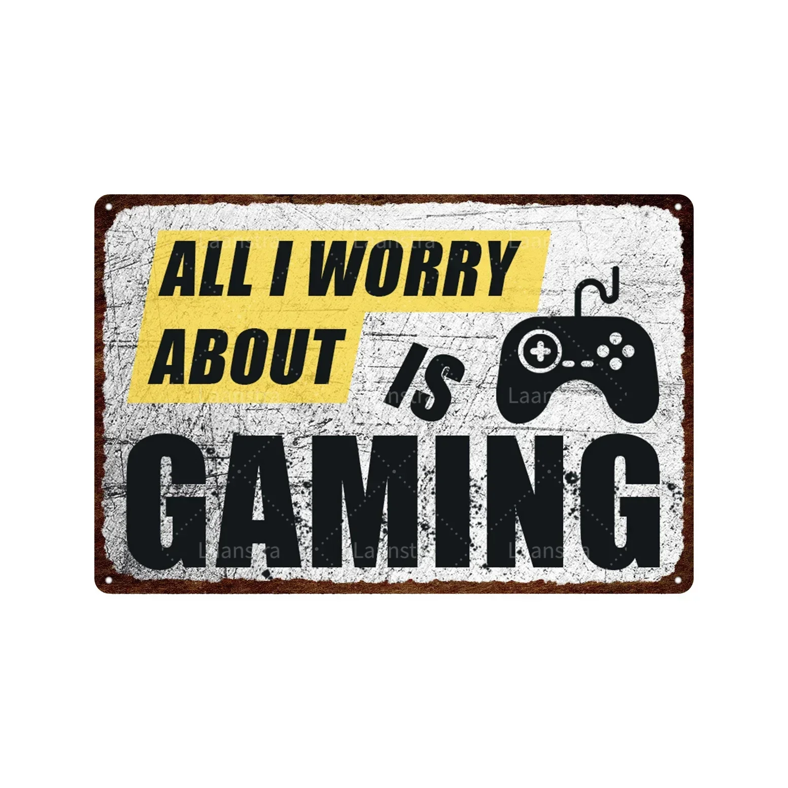 Плакат Декор Play Zone Оловянная вывеска Винтажные металлические знаки для геймера