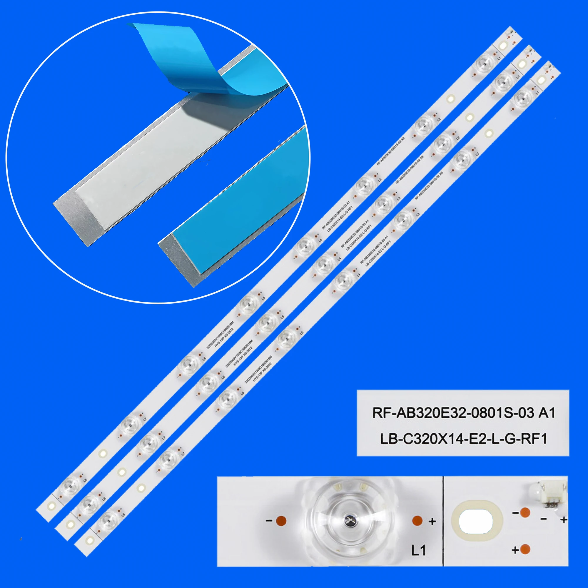

1/5/10 Комплект светодиодной подсветки Strio RF-AB320E32-0801S-03A1 для H32B7000C H32B7000 LB-C320X14-E2-P-G1-RF2 RF-AB320E32-0801S-02 A9