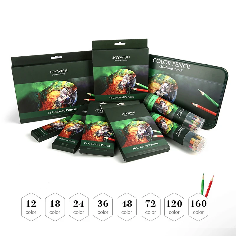 

12/18/24/36/48/72 Color Pencil Oily Colored Pencils for Sketching Coloring Painting for Artist School Drawing Art Supplies