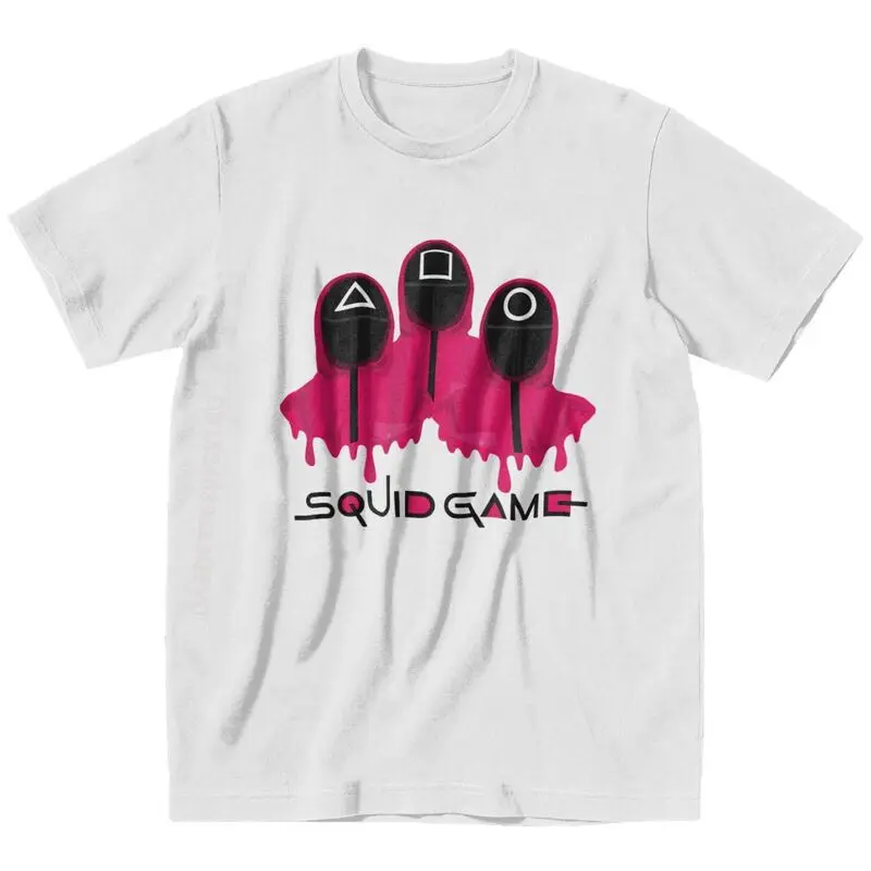 

Squid Game Soldiers TV Show Tshirt Men Emo Clothes Streetwear Tshirts Trendy Netflix Korean Drama T Shirt Men Premium Cotton Tee