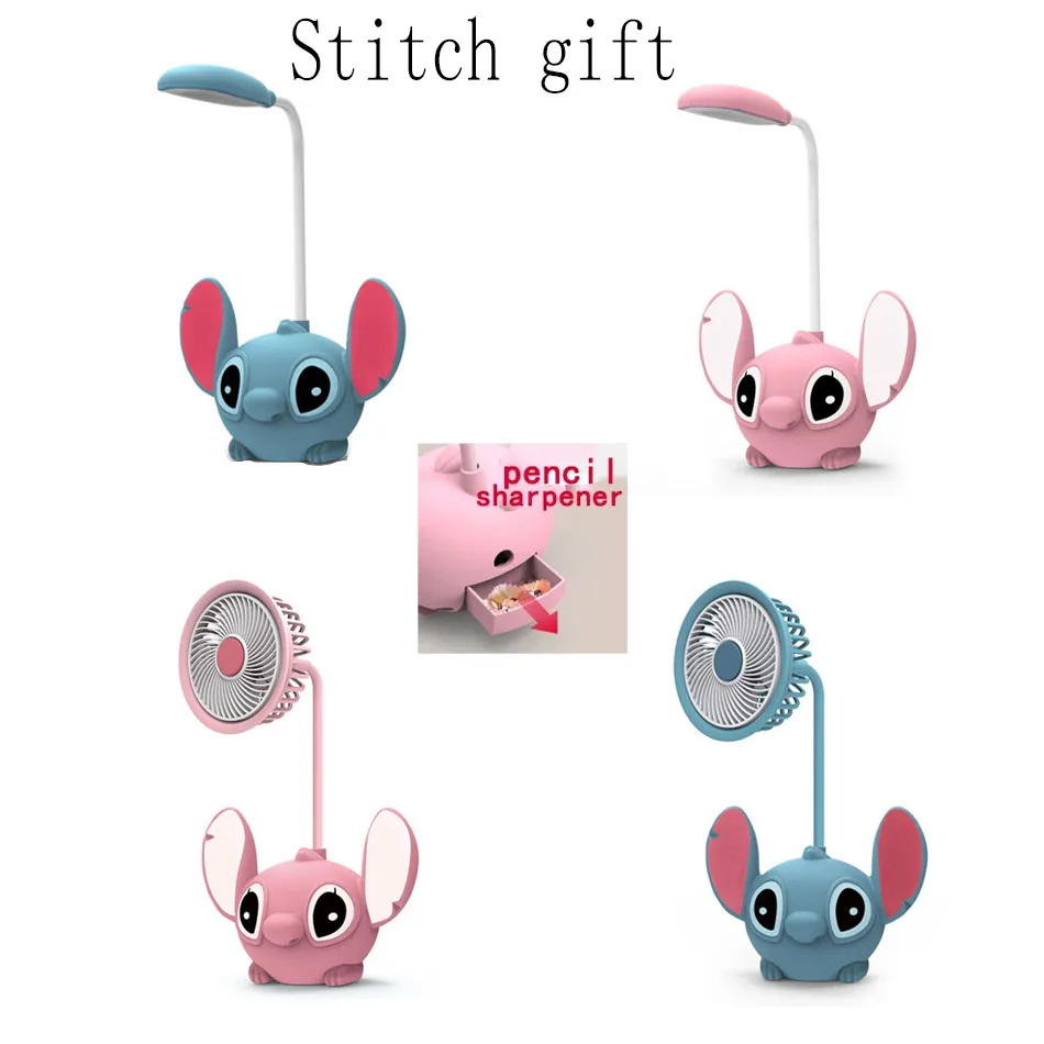 Светодиодная Настольная Лампа Disney Stitch С Точилкой Для Карандашей Складное