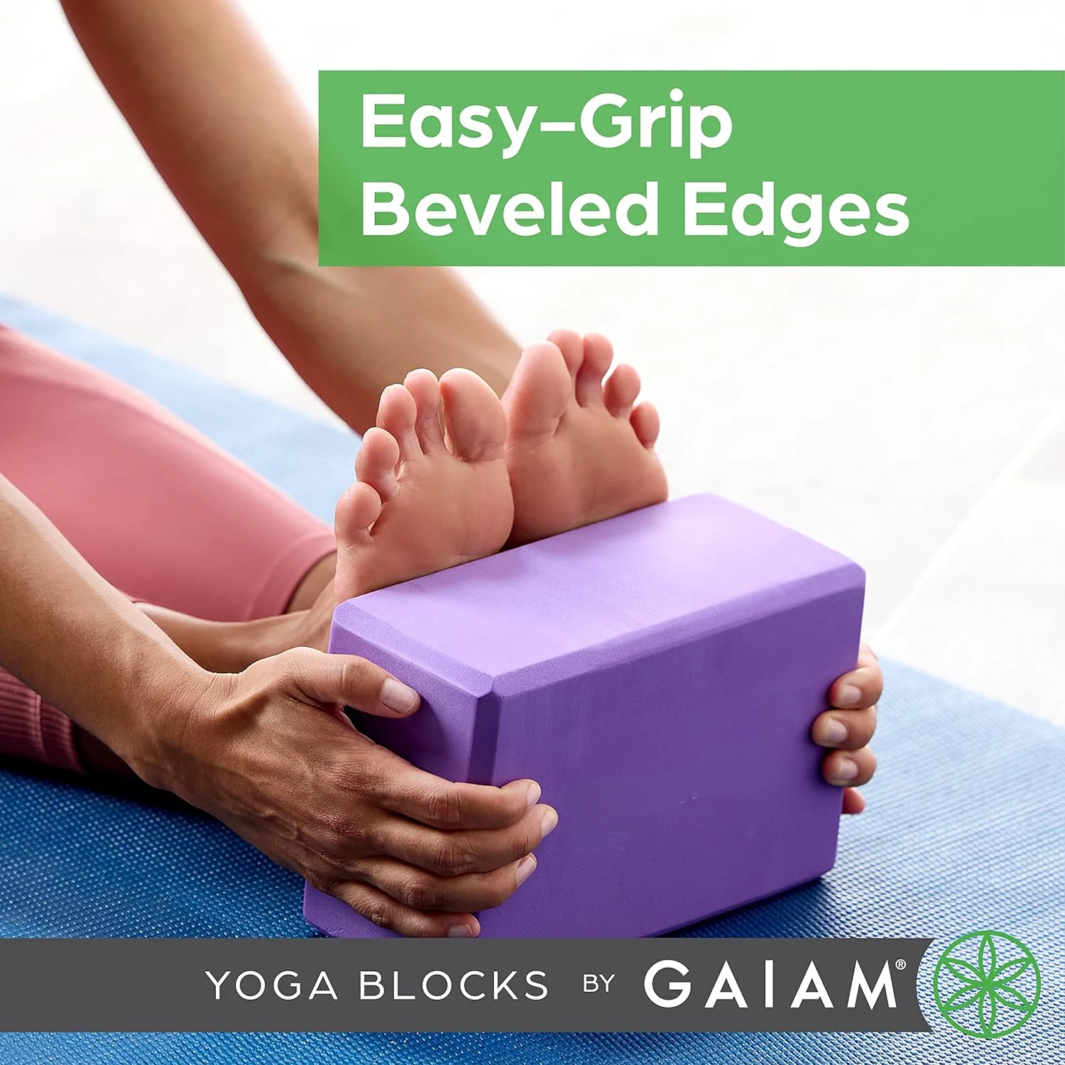 Premium Mint Green Non-Slip Yoga Block for Superior Stability and Comfort - Enhancing Balance with High-Quality Latex-Free Mater