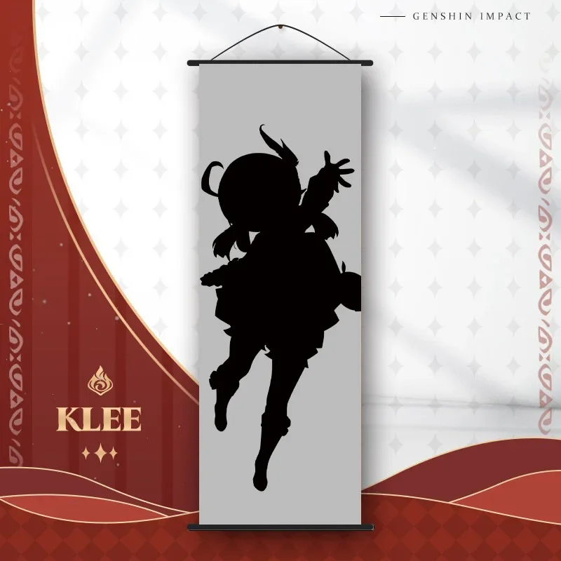 Игровой постер Genshin Impact персонаж Странник полиэстер