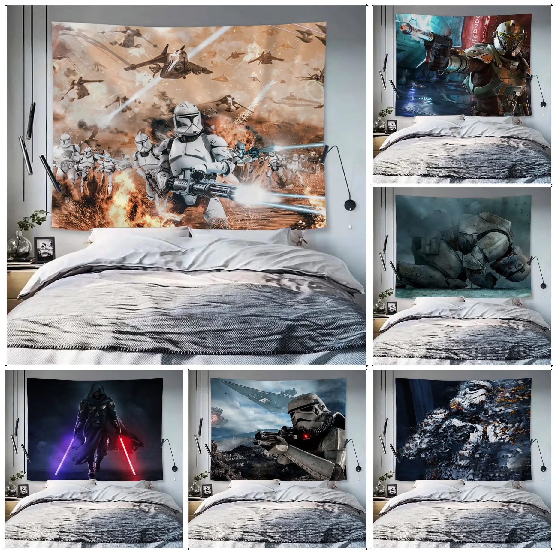 

TAKARATOMY Star Wars DIY Wall Tapestry Home Decoration Hippie Bohemian Decoration Divination INS Home Decor