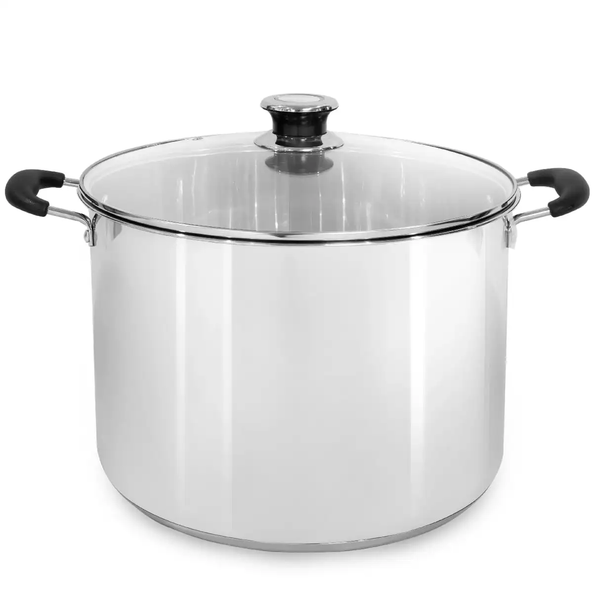 

20 Quart Water Bath Canner Stainless Steel Glass Temperature Indicator Lid Jar Canning Rack Included 20QT