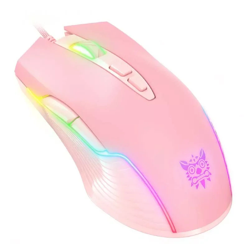 

NEW Gaming Mouse Computer Mouse Gamer Girl RGB Wired Optical USB 7 Buttons 6400 DPI Breathing LED Mice for Laptop PC Desktop