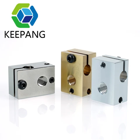 Kee Pang E3D V6 нагревательный блок алюминиевый латунный медный
