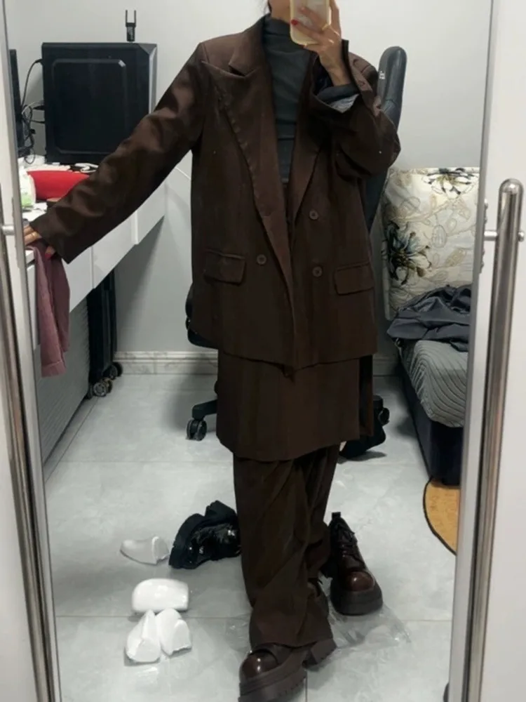 YERMORA женский комплект из двух предметов повседневный блейзер с лацканами и